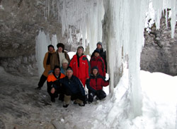 Ice waterfall