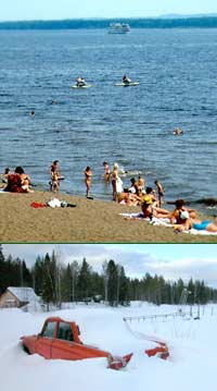 Perm city beach